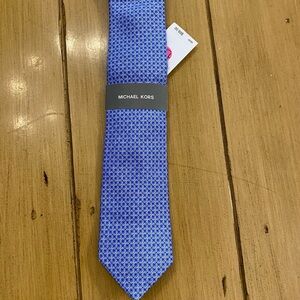 Michael Kors Blue Patterned Men's Tie NEW